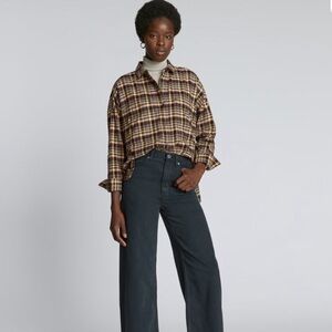 NWOT Everlane Plaid the Boxy Flannel Shirt